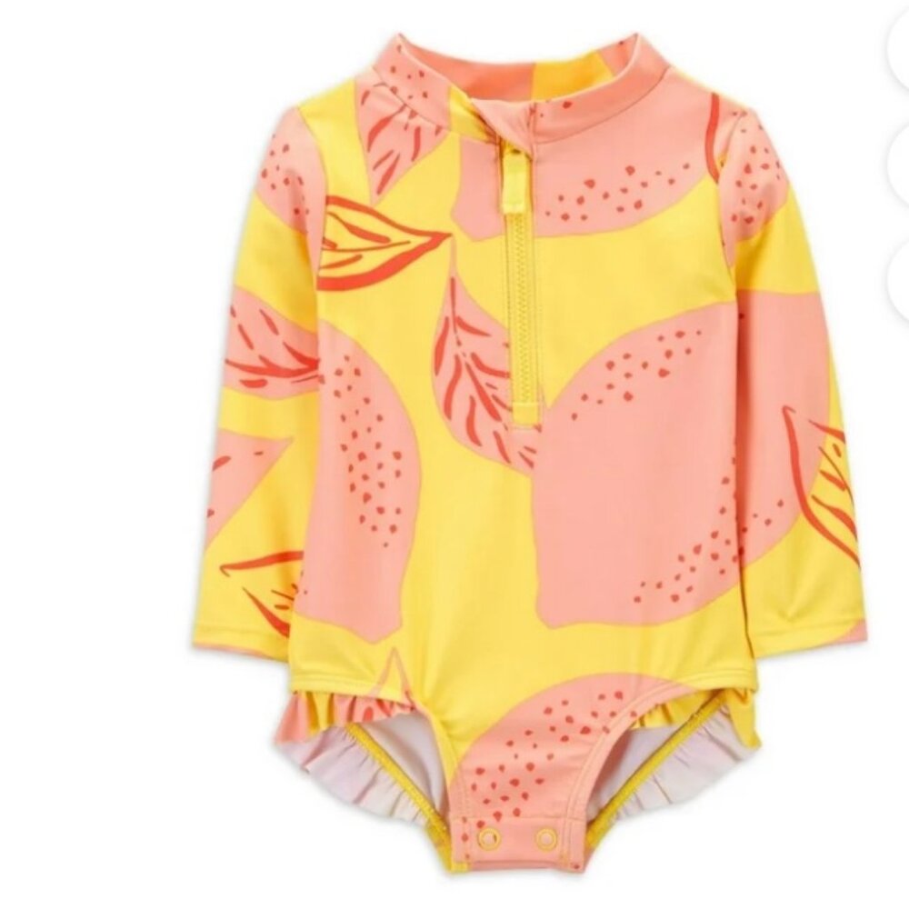 18 Month Carter's Child of Mine Baby & Toddler Girl Rash Guard Swimsuit